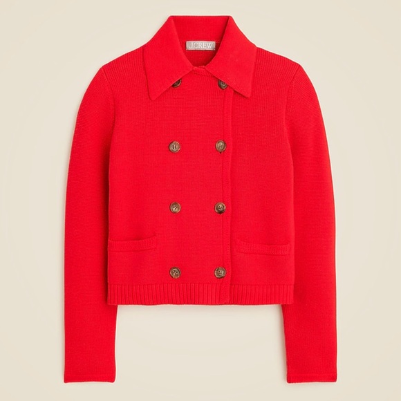J. Crew Women's Vibrant Red Cardigan - Picture 1 of 2